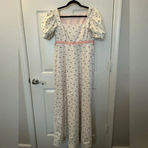 cynthia cazort collins floral dress sz L